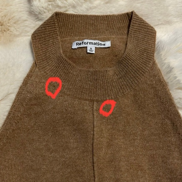 Reformation Renato 2 piece Tan Skirt Set - Picture 5 of 11